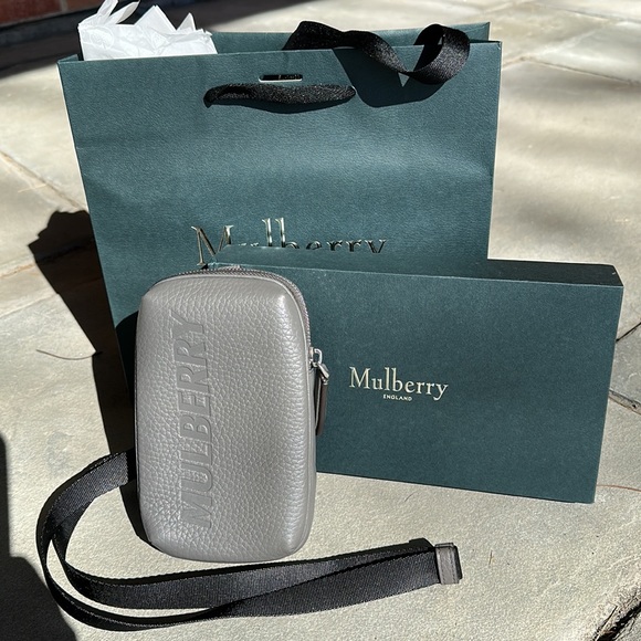NEW MULBERRY LEATHER ZIPPERED POUCH BAG - Picture 2 of 11